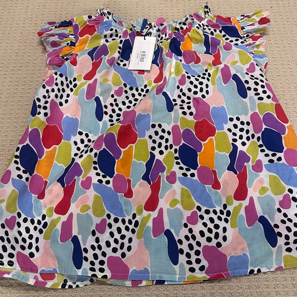 THML Multicolor Abstract Blouse